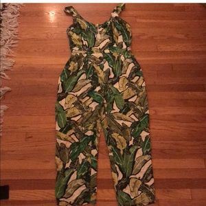 TopShop Palm Jumpsuit . Tropical